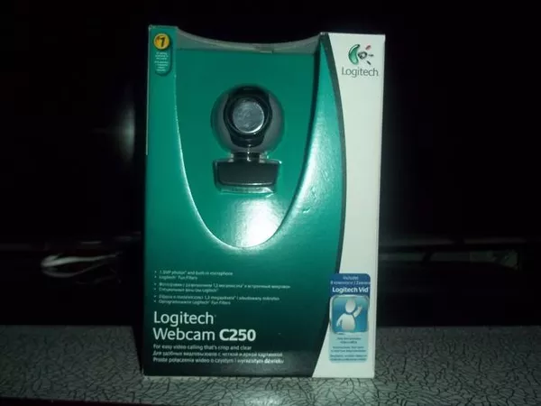 продам вэб-камеру logitech C250. 1.3 мегапикселя, встроенный микрофон